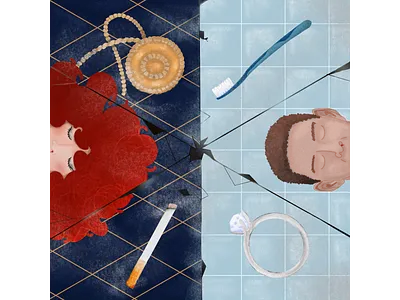 Russian Doll dribbble illustration netflix procreate russian doll