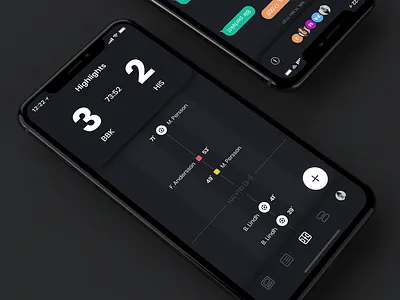 Kickapp - Livescore Concept app concept dark design football iphone livescore mobile sketch ui ux vector