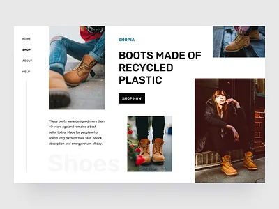 Shoes shop app boots clothes collection commerce concept desktop exploration shoes shop shopify shopify plus shopify store shopify theme shopify website store