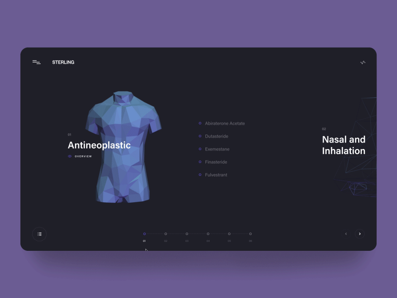 Sterling - 02 animation blender flip motion threejs transition webgl website