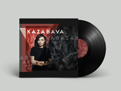 Vinyl Record Mockup album album art branding agency clouds mockup mockup design vector vinyl record vinyl records woman