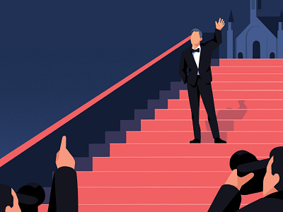 Festival cinéma character cinema illustration personnage