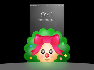 Dailydope D10 christmas day design hello illustration style wallpaper