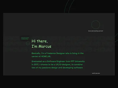Just not my normal design landing page personal site portfolio ui ui design website