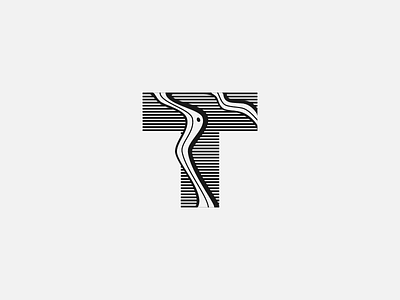 T for 36daysoftype 36days 36daysoftype abstract icon letter logo mark minimal psychedelic type