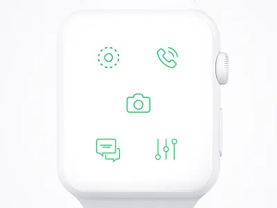 Whatsapp / Apple Watch UI - Options app app branding apple watch design green icon istanbul options ui uidesign whatsapp