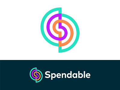 S Logo Concept / Spendable branding circles circle linked colorful orange purple green connect connection futuristic gradient letter s logo logo design logo designer modern money management non profit technology