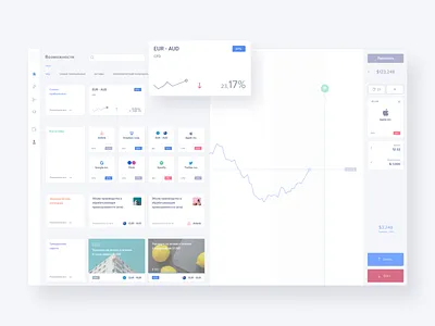 Leading Trading Platform white assets binary cash crypto trading option pay stock trading ui ux web