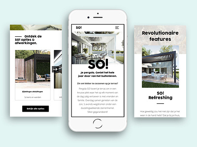 Pergola So! - Luxury content website design front end responsive sketch ui ux ux ui