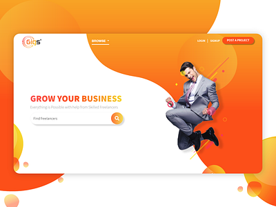 Landing page for a digital platform branding clean design flat front end design front end dev icon identity illustration landing page landing page concept logo minimal typography ui ux vector web web development website