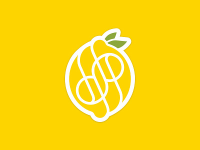 Fresh Personal Branding branding design graphic design illustration lemon logo monogram personal brand personal branding portfolio typography