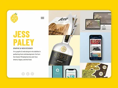 Personal Portfolio Site branding design editorial design graphic design interactive design lemon motion graphics packaging design personal branding personal website portfolio web design website