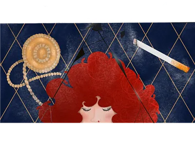 Russian Doll Nadia dribbble illustration nadia netflix procreate russian doll