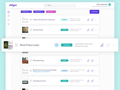 Shogun Pages app commerce ecommerce grid page builder pages shogun shopify website