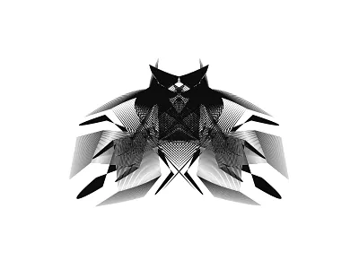 Techbird abstract abstract art bird character lineart