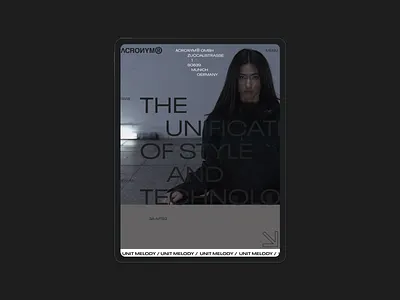 ACRNM | Ipad clean concept creative design ecommerce minimal mobile photo typography ui ux web