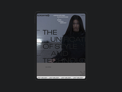 ACRNM | Ipad clean concept creative design ecommerce minimal mobile photo typography ui ux web