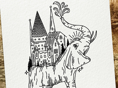 ELEPHANT animals digital drawing elephant illustration ink line work love procreate