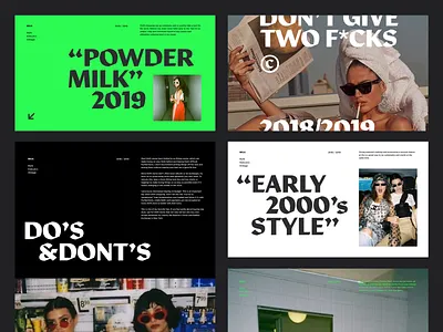 Vintage Looks <3 bold daily ui fashion minimal style typography ui vintage