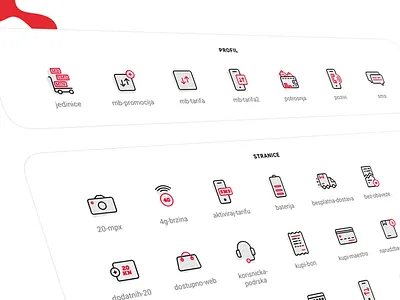 Icons black and red design icon icon design outline outline icon red web