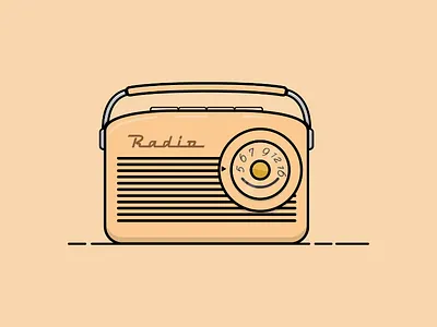 Vintage Radio #1 adobe illustrator illustrator radio vector vector art