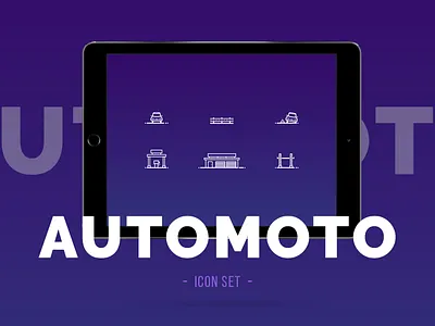 Automotive Icon Pack art automoto car clean color design digital font icon icons idea illustration minimal moto portfolio typography ui ux vector web