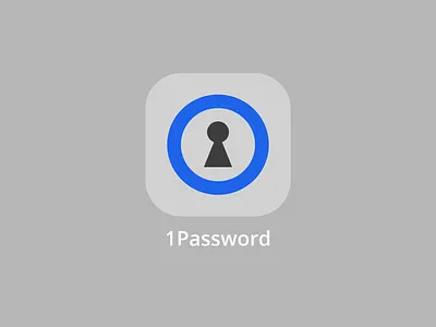 Concept of the new 1Password logo. app branding design graphic design icon illustration logo minimal typography ui ui ux design uidesign ux ux ui ux design vector web webdesign