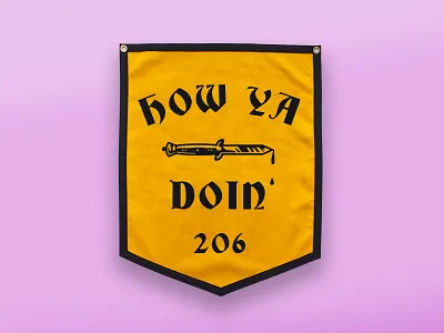 How Ya Doin? flag switchblade