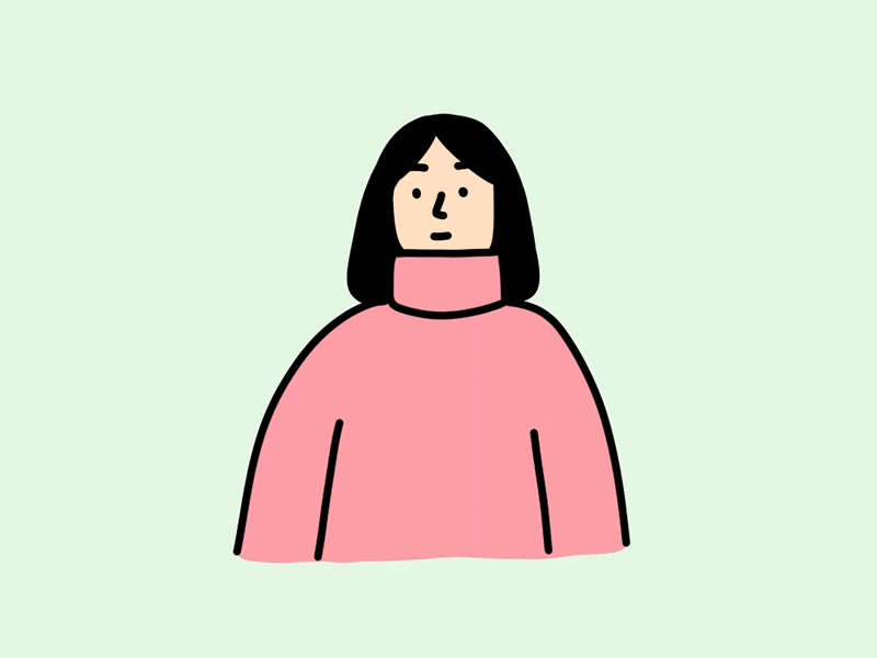 First Day of Spring animation armpit hair character feminist gif looping gif march 20 motion graphic photoshop cc spring spring equinox turtleneck undress