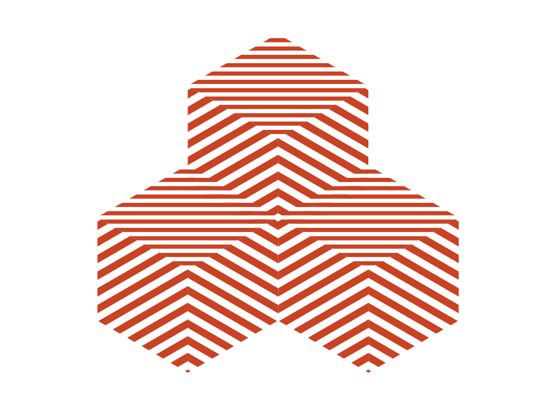 patterned - 4 Cubes cube motion pattern patterned red stripes white