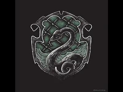 Slytherin Pride chalk digital art illustration illustrator photoshop slytherin