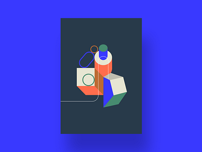 Profunditat I abstract art art color dailypractice design fun geometrics illustration lines shape square