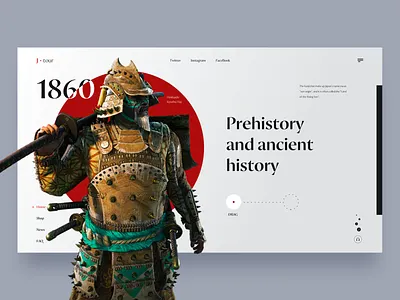 Japan history website animation app art branding branding design clean concept dailyui design ecommerce flat illustration typogaphy ui user inteface ux uxdesign vector web website