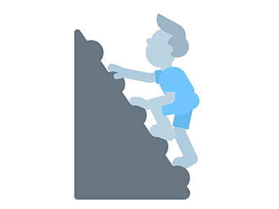 Ascenso Infinito after affects animation character climb climber climbing design duolingo gif gif animated illustration loop loopdeloop lottie motion graphics rubberhose vector