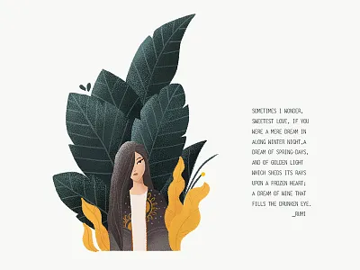 Love or illusion? concept flat illustration