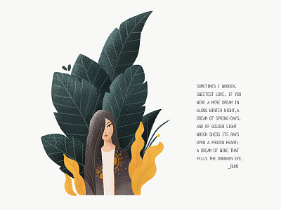 Love or illusion? concept flat illustration