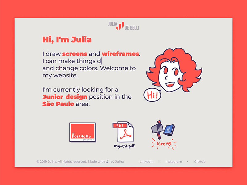 Shot #6217127 personal branding personal website ui ux