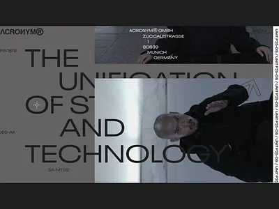 ACRNM | Desktop agency clean concept creative design desktop ecommerce minimal photo promo typography ui ux web webdesig webdesign website