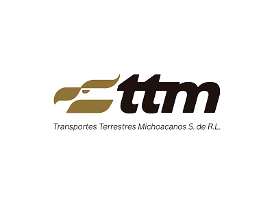 Transportes Terrestres Michoacanos bird brand branding design eagle icon identity logistics logo mark symbol transportation typography vector