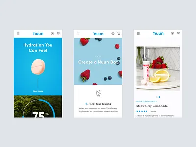 Nuun | eCommerce Experience cpg design ecommerce lifestyle shopify ux