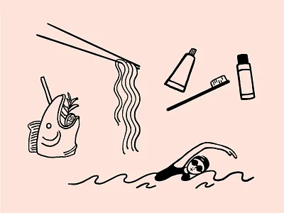 Hotel Illustrations amenities branding design drawing hotel hotel design icon illustration vintage