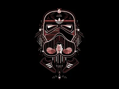 Star Wars x Adidas adidas apparel art brand brand design branding design digital digital art digitalart graphic graphic design icon iconography illustration logo logo design modern petros afshar vector