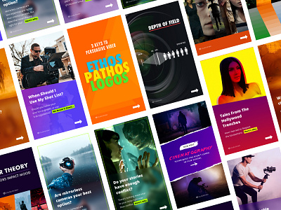 Instagram Stories app branding design typography vector