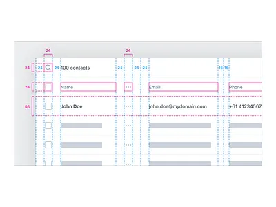 Data Table UX/UI – Density app crm data table ui user experience user interface ux web app