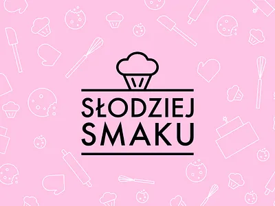 Slodziej Smaku logo affinity branding cakery ci graphicdesign identity logo madeinaffinity pink vectors