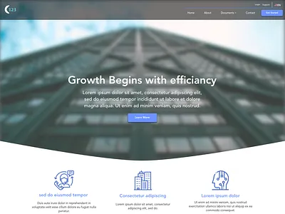 Landing Page Concepts commercial web design hero area hero design landing page landing page concept landing page design landing page illustration lorem ipsum ui web design
