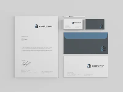 class tower branding design logo