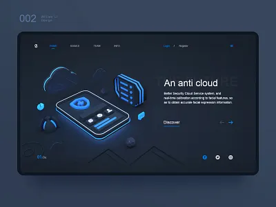 An anti cloud c4d color design illustration logo ui ux web 原创 向量 品牌 图标 插图 设计