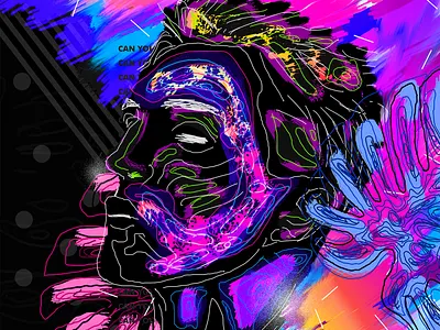 Drawing Poster abstract abstract art artwork colorful cyberpunk daily design draw drawing everyday art everydays gradient iridescent klarens poster poster art retro sketch tablet vaporwave