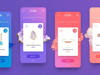 Charming Charlie Mobile ecommerce fashion jewelery shop shop app